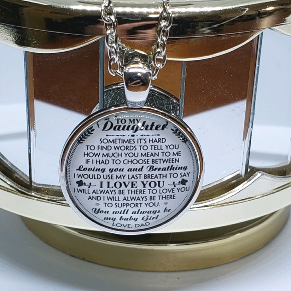 NEW To My Daughter Love Letter Necklace From Dad - Picture 1 of 5
